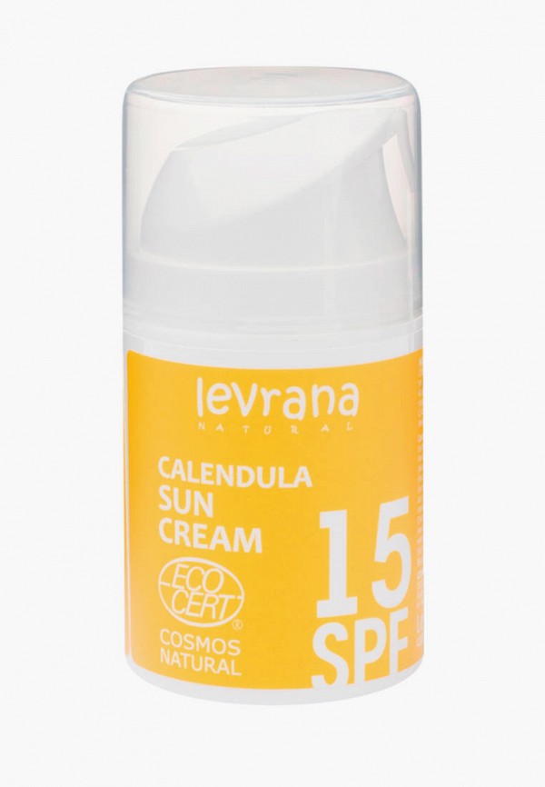 

Крем для загара Levrana, Белый, "Календула", SPF15, 50мл