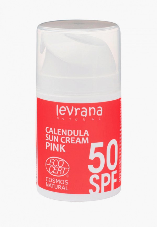 

Крем для загара Levrana, Белый, Календула 50 SPF PINK ,50мл