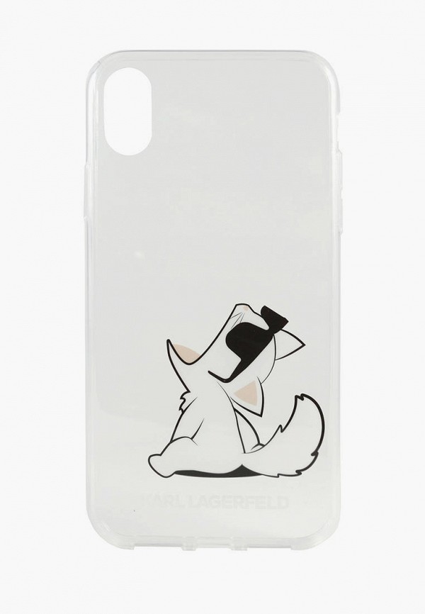 

Чехол для iPhone Karl Lagerfeld, Прозрачный, XR, TPU collection Choupette Sunglasses Hard