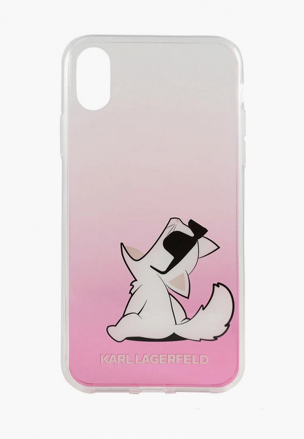 

Чехол для iPhone Karl Lagerfeld, Розовый, XR, TPU collection Choupette Sunglasses Hard