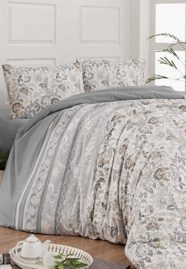 

Постельное белье 1,5-спальное Arya home collection, Серый, Alva
