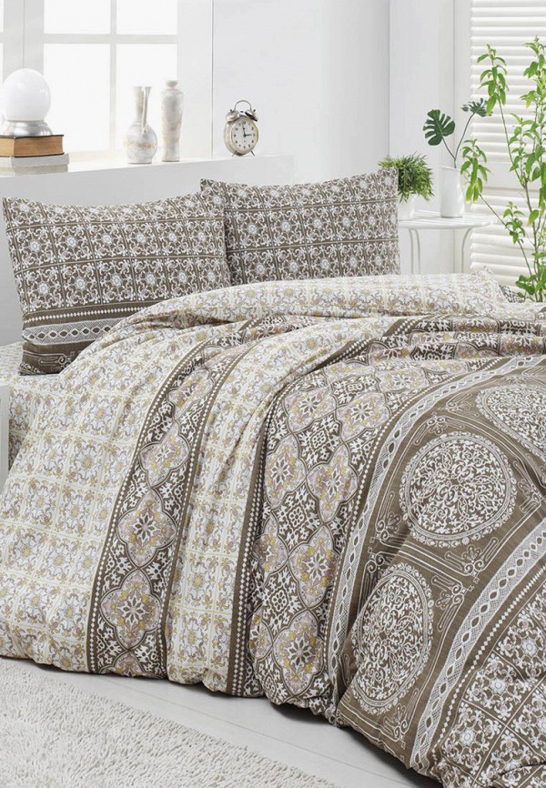 

Постельное белье 1,5-спальное Arya home collection, Коричневый, Teagan