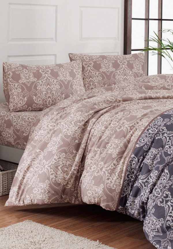 

Постельное белье Евро Arya home collection, Бежевый, Austin