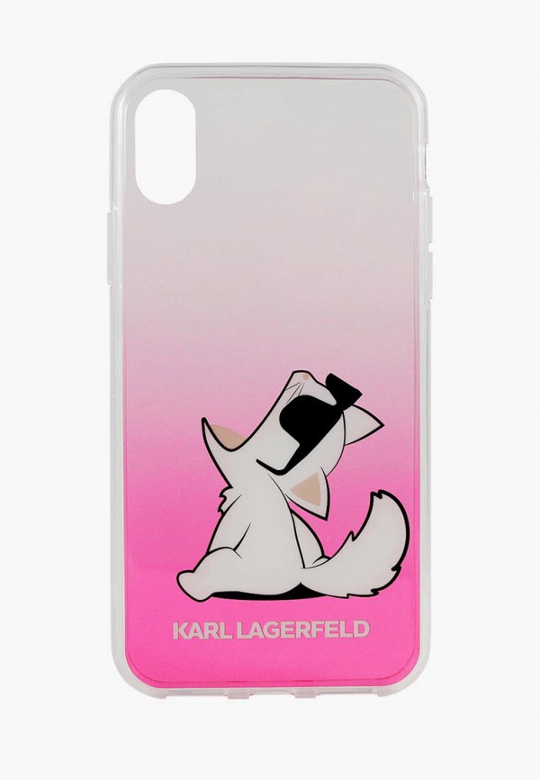 

Чехол для iPhone Karl Lagerfeld, Розовый, TPU collection Choupette Sunglasses Hard