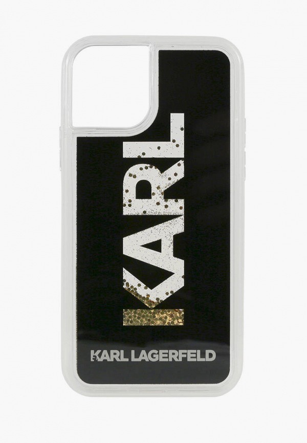 

Чехол для iPhone Karl Lagerfeld, Черный, Liquid glitter Karl logo Hard