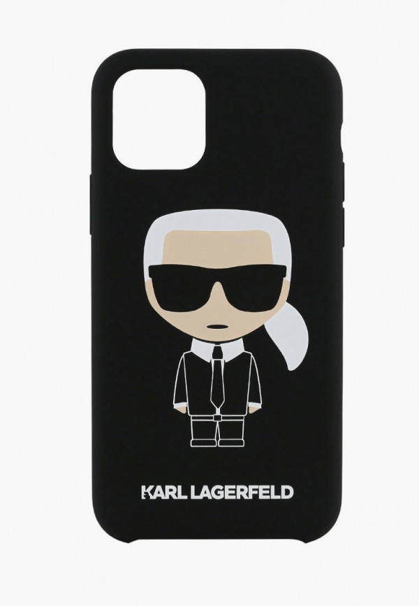 

Чехол для iPhone Karl Lagerfeld, Черный, Liquid silicone Iconic Karl Hard