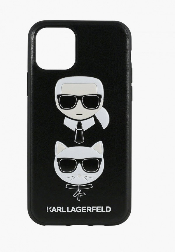 

Чехол для iPhone Karl Lagerfeld, Черный, PU Leather Karl and Choupette Hard