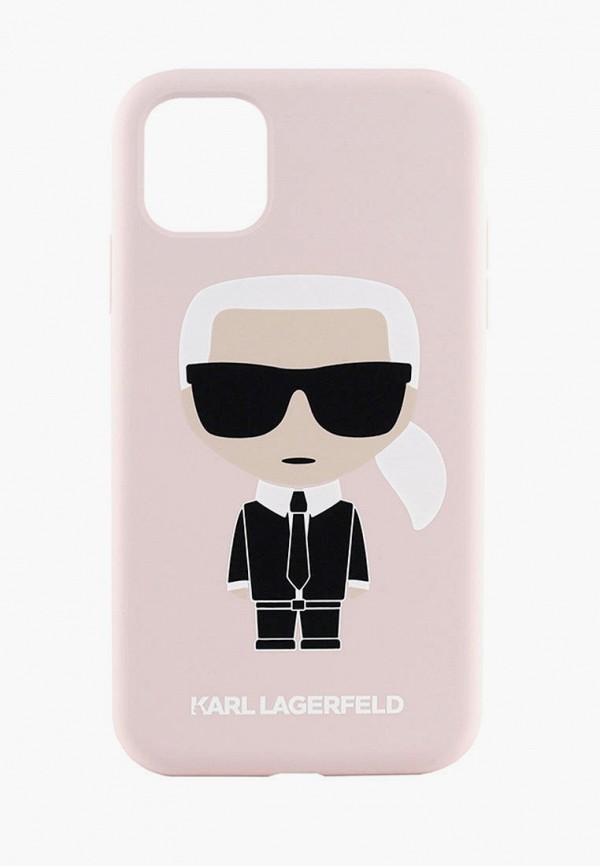 

Чехол для iPhone Karl Lagerfeld, Розовый, Liquid silicone Iconic Karl Hard