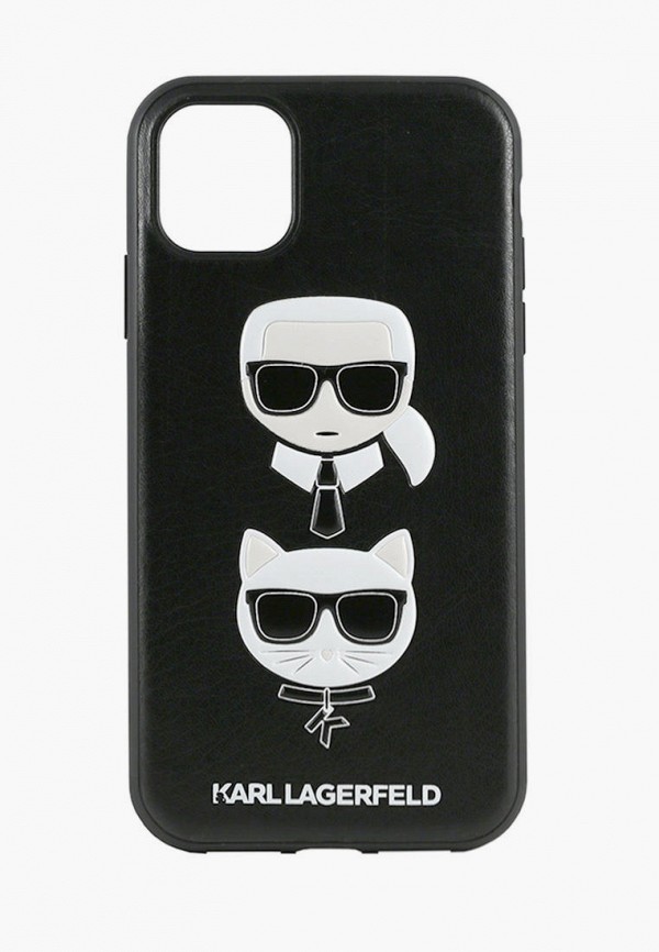 

Чехол для iPhone Karl Lagerfeld, Черный, PU Leather Karl and Choupette Hard
