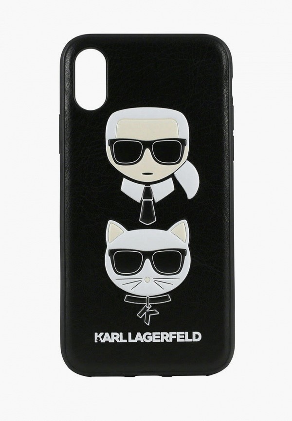 

Чехол для iPhone Karl Lagerfeld, Черный, PU Leather Karl and Choupette Hard