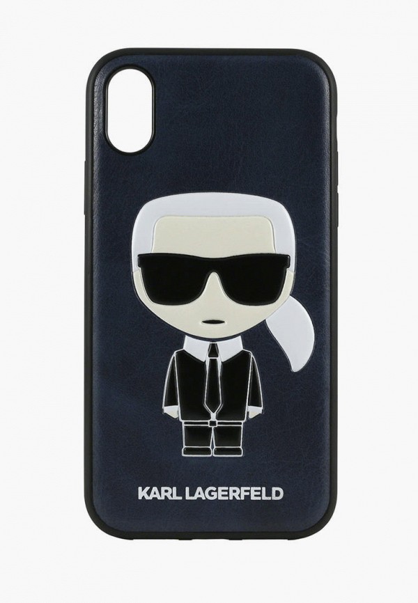 

Чехол для iPhone Karl Lagerfeld, Синий, PU Leather Iconic Karl Hard