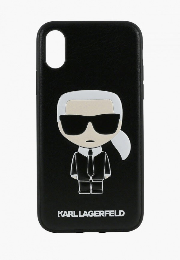 

Чехол для iPhone Karl Lagerfeld, Черный, PU Leather Iconic Karl Hard