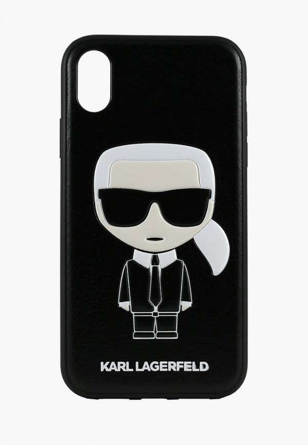 

Чехол для iPhone Karl Lagerfeld, Черный, PU Leather Iconic Karl Hard