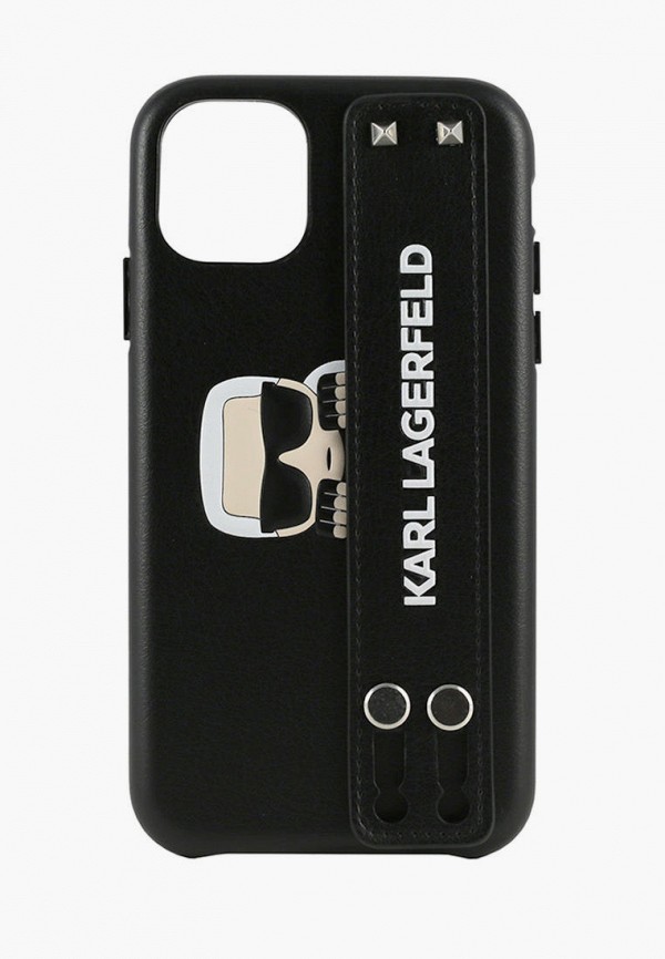 

Чехол для iPhone Karl Lagerfeld, Черный, PU Leather with strap Karl's head Hard