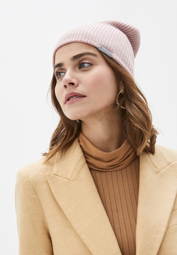 Шапка Columbia розовый, размер 53, фото 4