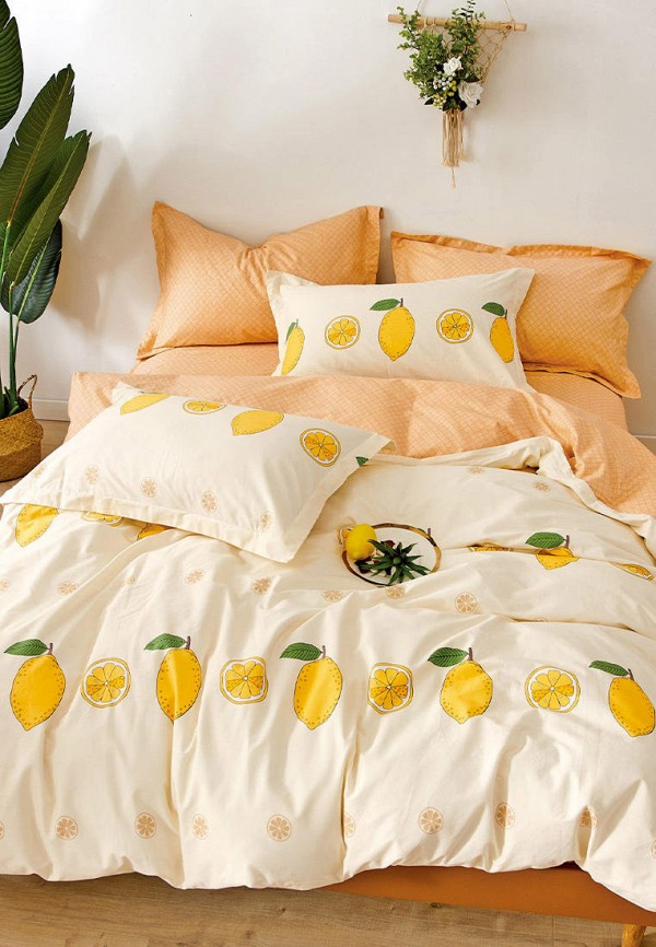 

Постельное белье Евро Bellehome, Оранжевый, Лаймон