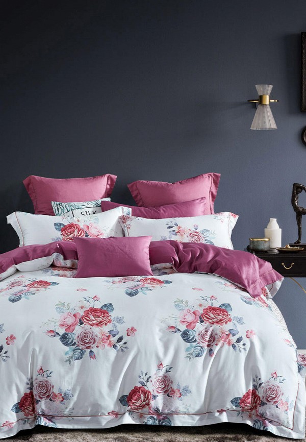 

Постельное белье Семейное Bellehome, Белый, Камелия