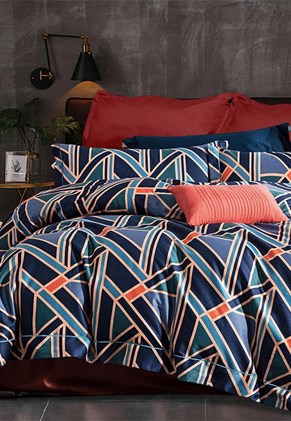 

Постельное белье Евро Bellehome, Синий, Гранд