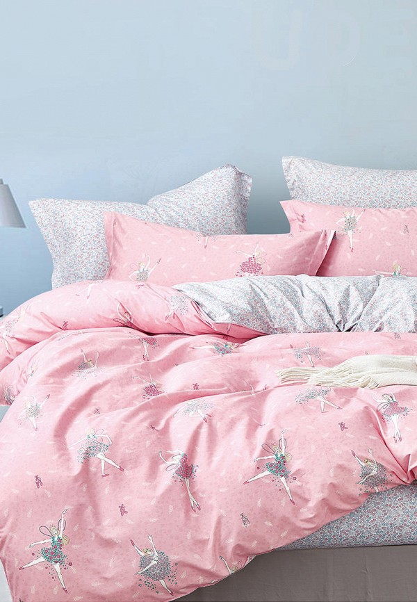 

Постельное белье 1,5-спальное Bellehome, Розовый, Балеринка