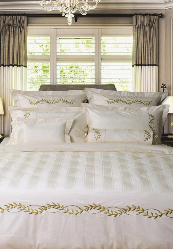 

Постельное белье Евро Bellehome, Бежевый, Афина Green