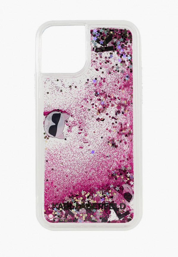 

Чехол для iPhone Karl Lagerfeld, Розовый, 11 Pro Liquid glitter Floatting charms Hard Black/Rose gold