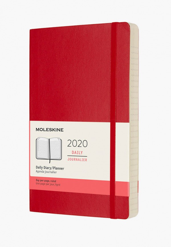 

Блокнот Moleskine, Красный, 12M DAILY SOFT