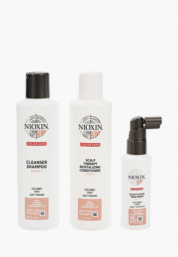 

Набор для ухода за волосами Nioxin, Прозрачный, NIOXIN система 3: шампунь (150 мл), кондиционер (150 мл), маска (40 мл)