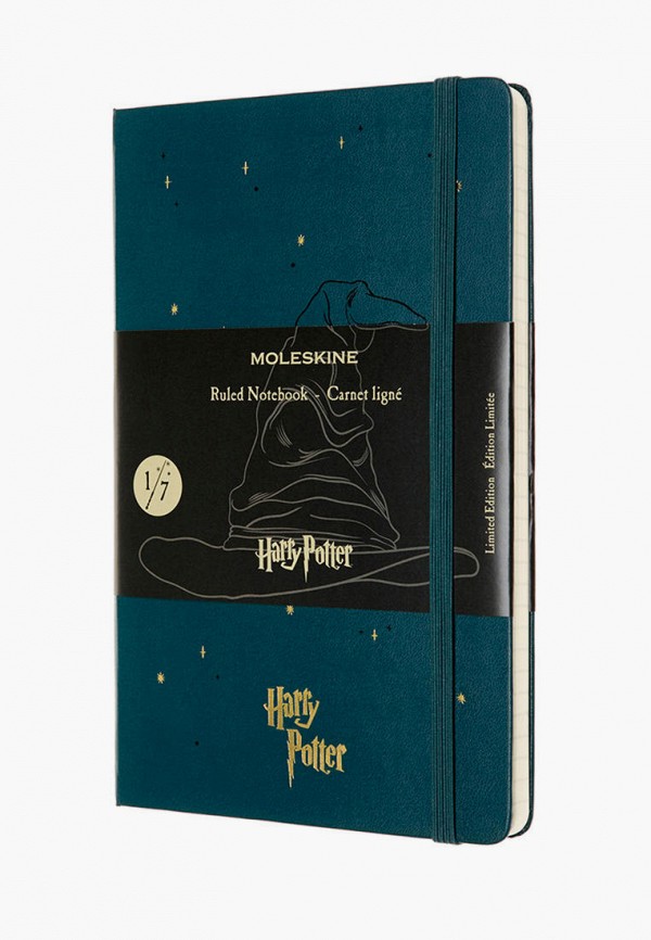 

Блокнот Moleskine, Синий, LE NB H.POTTER LG RUL BOOK 1 TD.GREEN