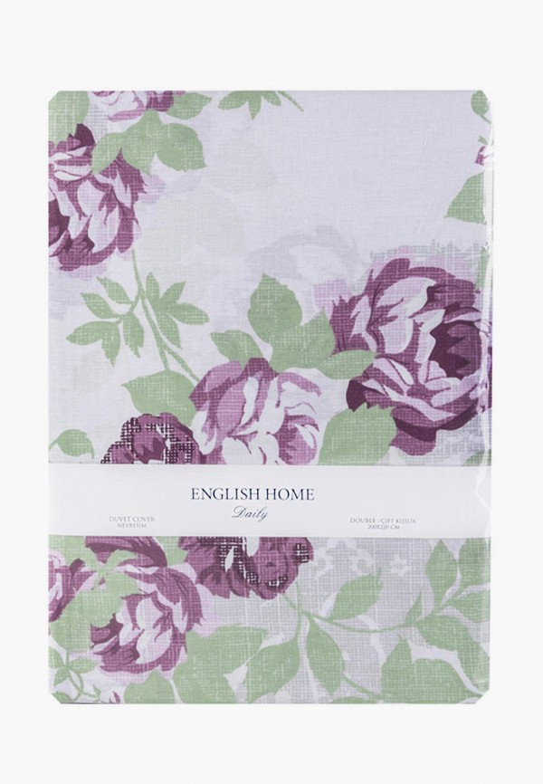 

Пододеяльник Евро English Home, Фиолетовый, Rose Luster