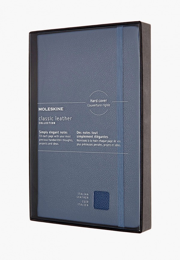 

Блокнот Moleskine, Синий, Classic Leather