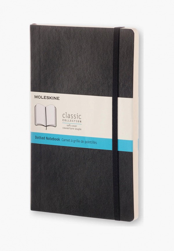 

Блокнот Moleskine, Черный, LG DOT BLK SOFT