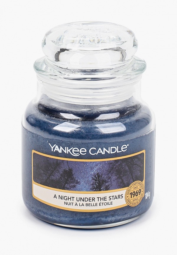 

Свеча ароматическая Yankee Candle, Синий, в стеклянной банке, Звездная ночь, 104 г, 25-45 часов