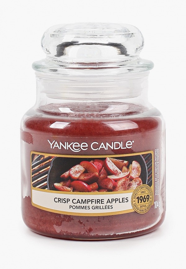 

Свеча ароматическая Yankee Candle, Красный, Запечённые яблоки с корицей Crisp Campfire Apples. 104г., 25-45 часов