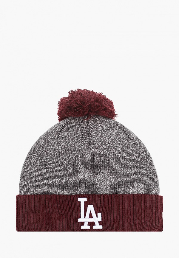 

Шапка New Era, Серый, MLB HEATHER BOBBLE