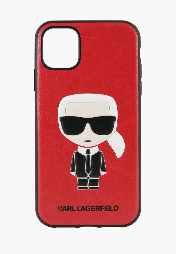 

Чехол для iPhone Karl Lagerfeld, Красный, 11, PU Leather Iconik Karl Hard Red