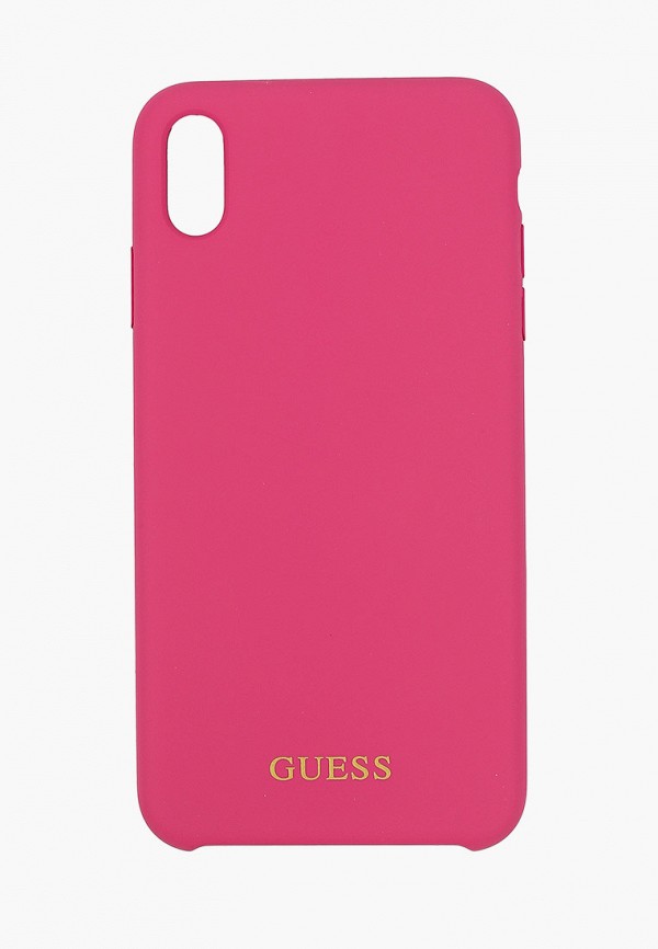 

Чехол для iPhone Guess, Розовый, XS Max, Silicone collection Gold logo Hard Pink