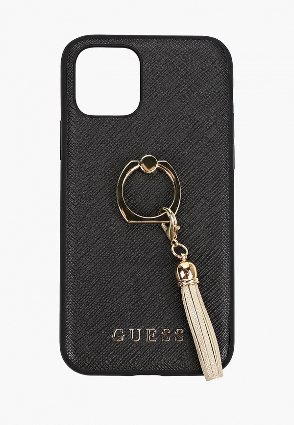 

Чехол для iPhone Guess, Черный, 11 Pro, Saffiano Hard PU + Ring Black