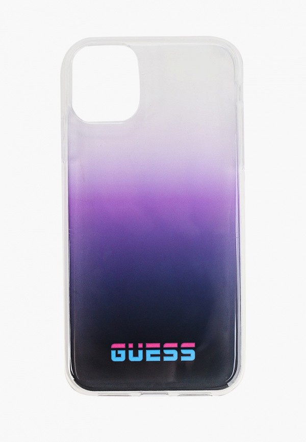

Чехол для iPhone Guess, Фиолетовый, 11, California Hard PC/TPU Gradient Pink