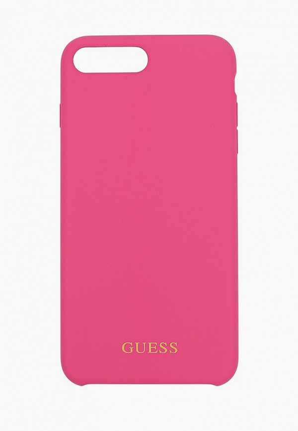 

Чехол для телефона Guess, Розовый, 7 Plus / 8 Plus, Silicone collection Gold logo Hard Pink