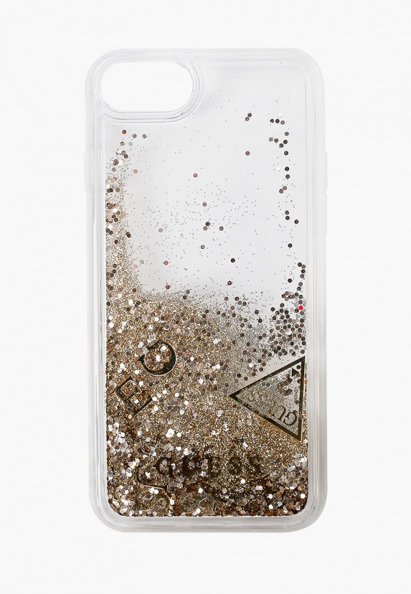 

Чехол для iPhone Guess, Прозрачный, 7/8/SE 2020, Glitter Hard Gold