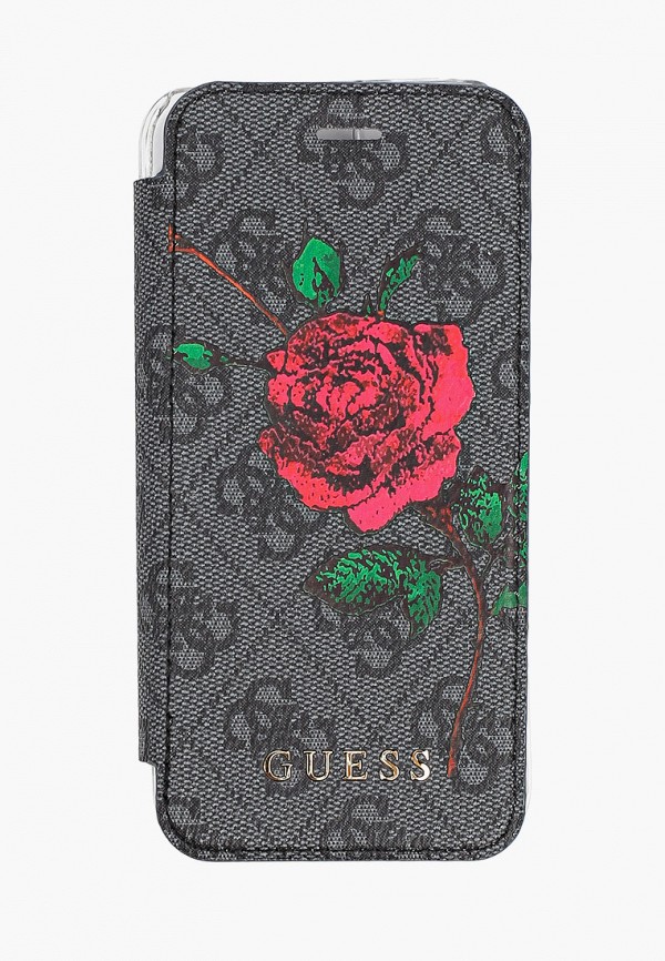 

Чехол для iPhone Guess, Серый, 7 / 8 / SE 2020, Flower desire 4G Booktype PU Grey
