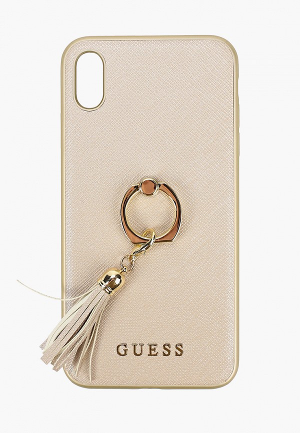 

Чехол для телефона Guess, Бежевый, XS Max, Saffiano Hard PU + Ring Beige