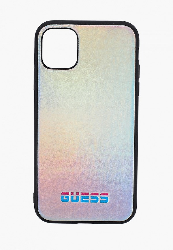 

Чехол для iPhone Guess, Серебряный, 11, Iridescent Hard PU Silver