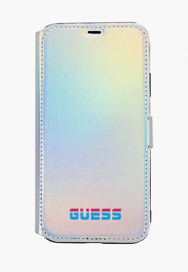 

Чехол для iPhone Guess, Серебряный, 11, Iridescent Booktype PU Silver