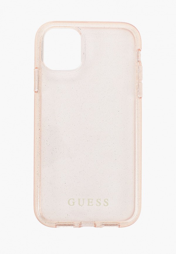

Чехол для телефона Guess, Розовый, 11, Transparent glitter Hard PC/TPU Pink