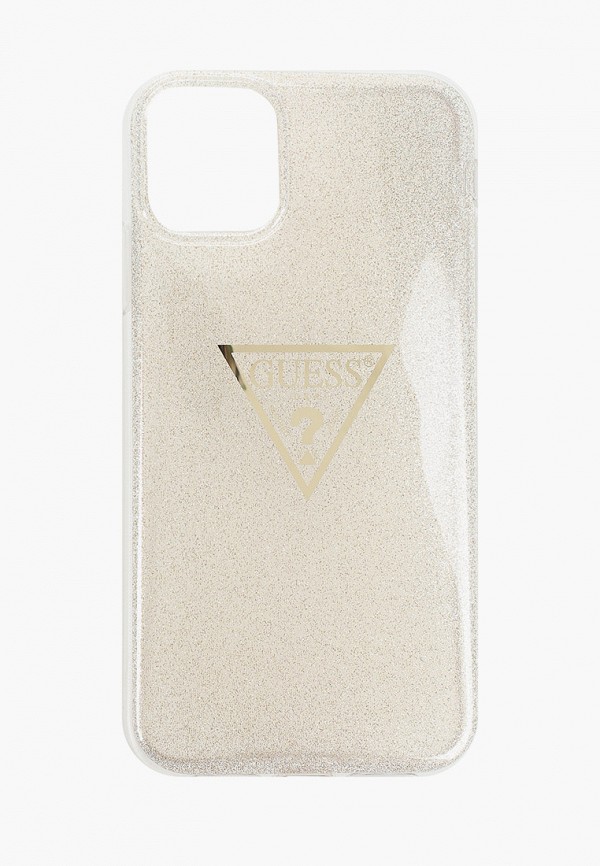

Чехол для iPhone Guess, Золотой, 11, Triangle logo Hard TPU Glitter Gold
