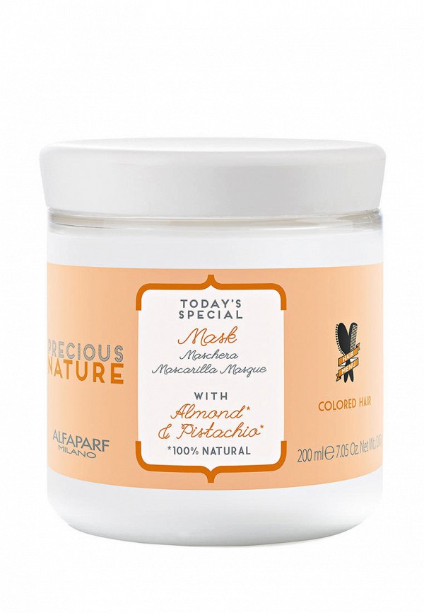 

Маска для волос Alfaparf Milano, Белый, PRECIOUS NATURE PURE COLOR PROTECTION MASK, 200 мл