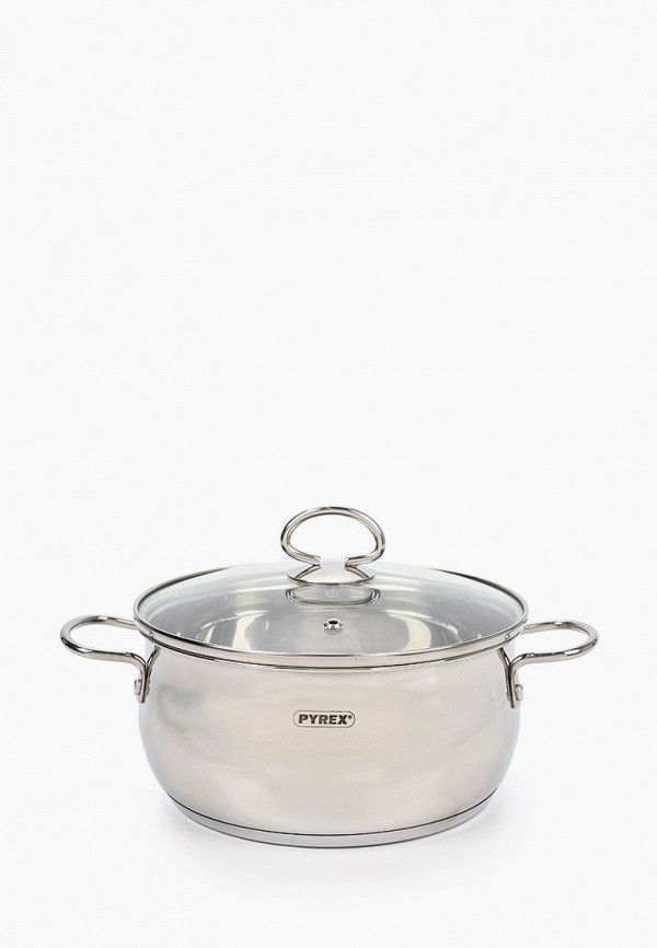 

Кастрюля Pyrex, Серебряный, с крышкой, 2.8 л