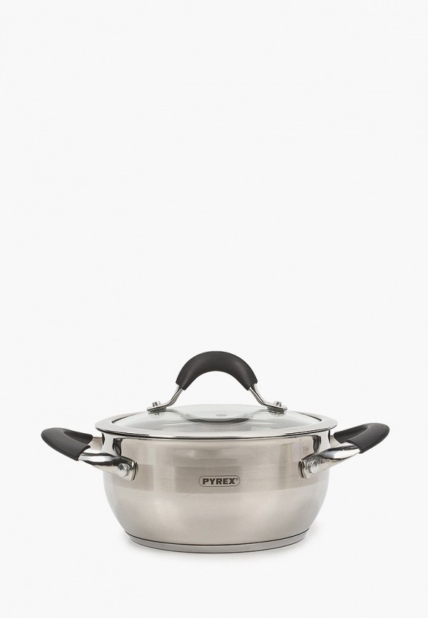 

Кастрюля Pyrex, Серебряный, с крышкой, 1.9 л