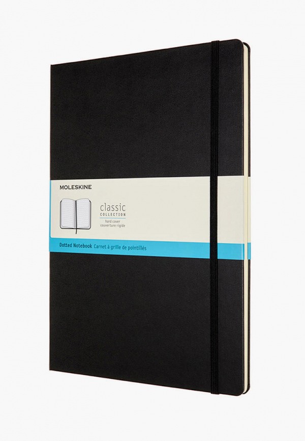 

Блокнот Moleskine, Черный, NOTEBOOK A4 DOT BLK HARD